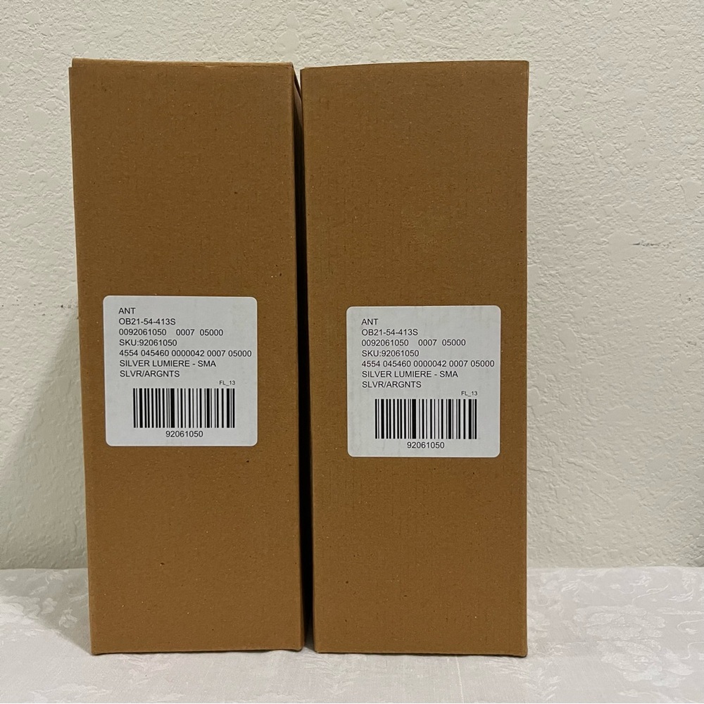 Anthropologie NIB “Sold Out” Set of 2 Small Silver Lumiere Candle Holders - Picture 12 of 12